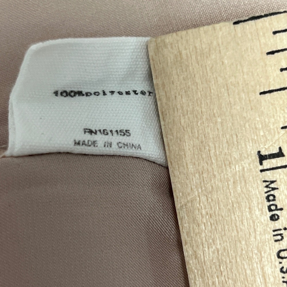 Silk & Salt Go with the Flow Maxi Slip Dress Women OS Beige Satin Trapeze Flowy - Picture 6 of 11
